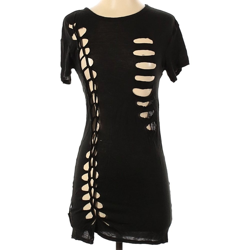 BCBGMaxAzria Distressed Top - Picture 1 of 2